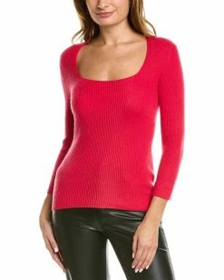 Elie Tahari Contour Silk & Wool-Blend Sweater Women Sweaters & Knits