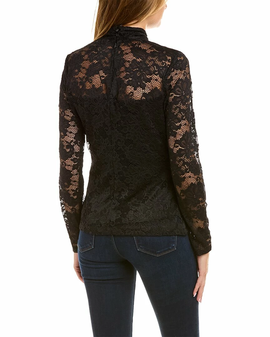 Elie Tahari Mock Neck Lace Top Women Tops - Image 2