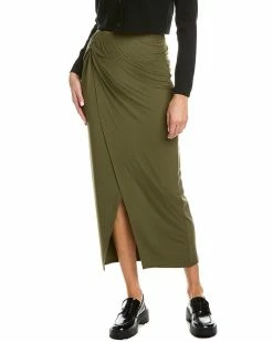 Elie Tahari Knot Midi Skirt Women Skirts