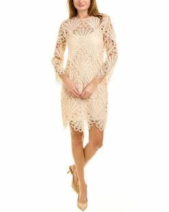 Elie Tahari Scallop Lace Dress Women Dresses