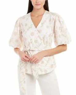 Elie Tahari Belted Top Women Tops