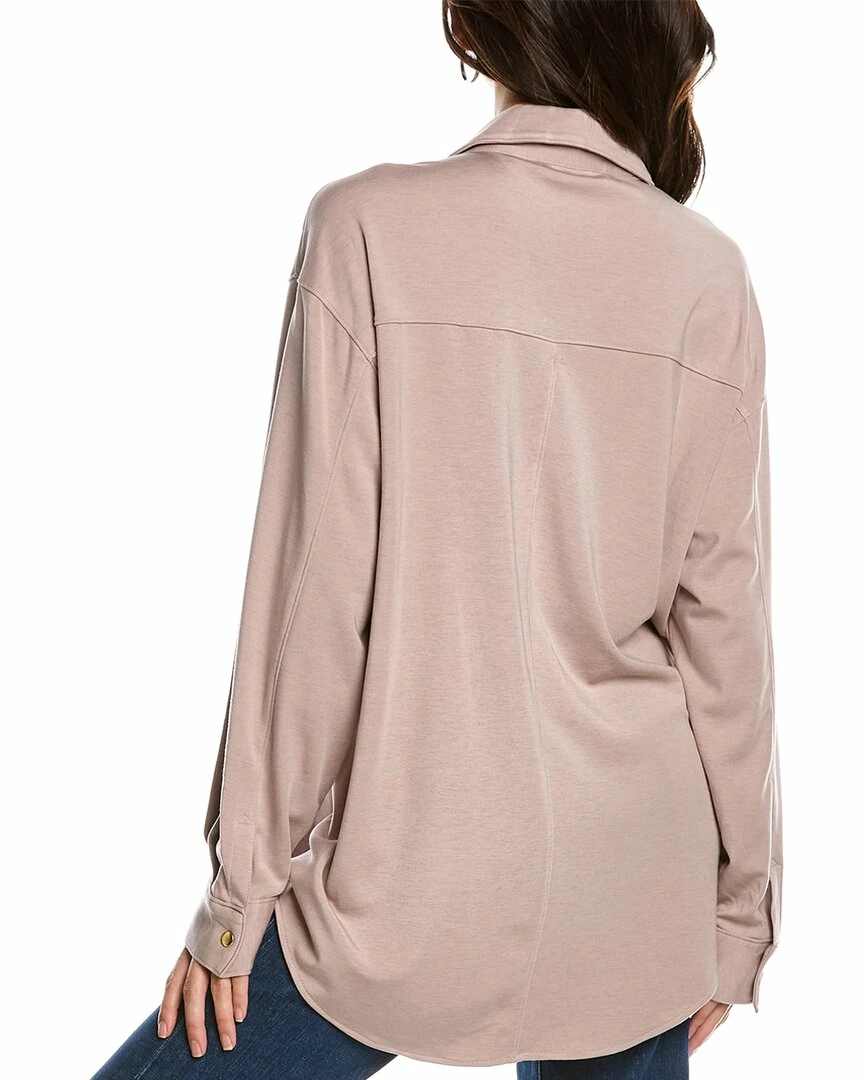 Elie Tahari Collared Shacket Women Outerwear - Image 2