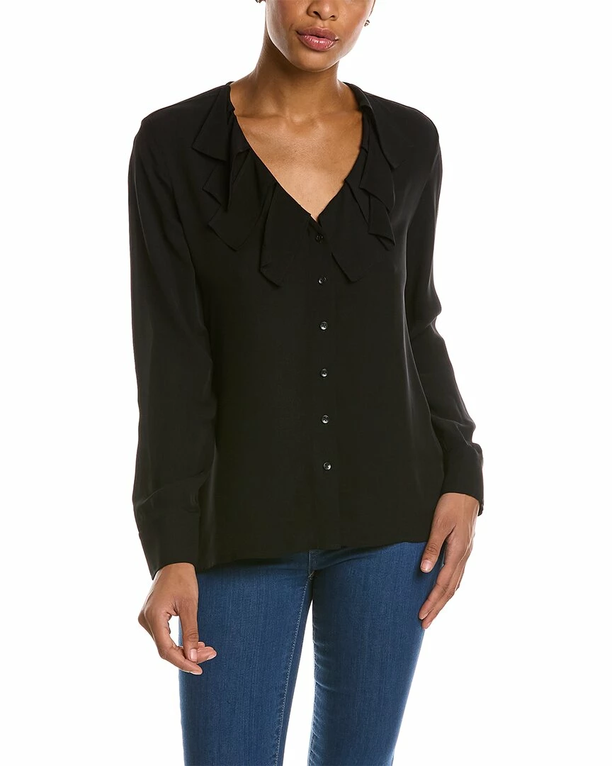 Elie Tahari Origami Silk Shirt Women Tops
