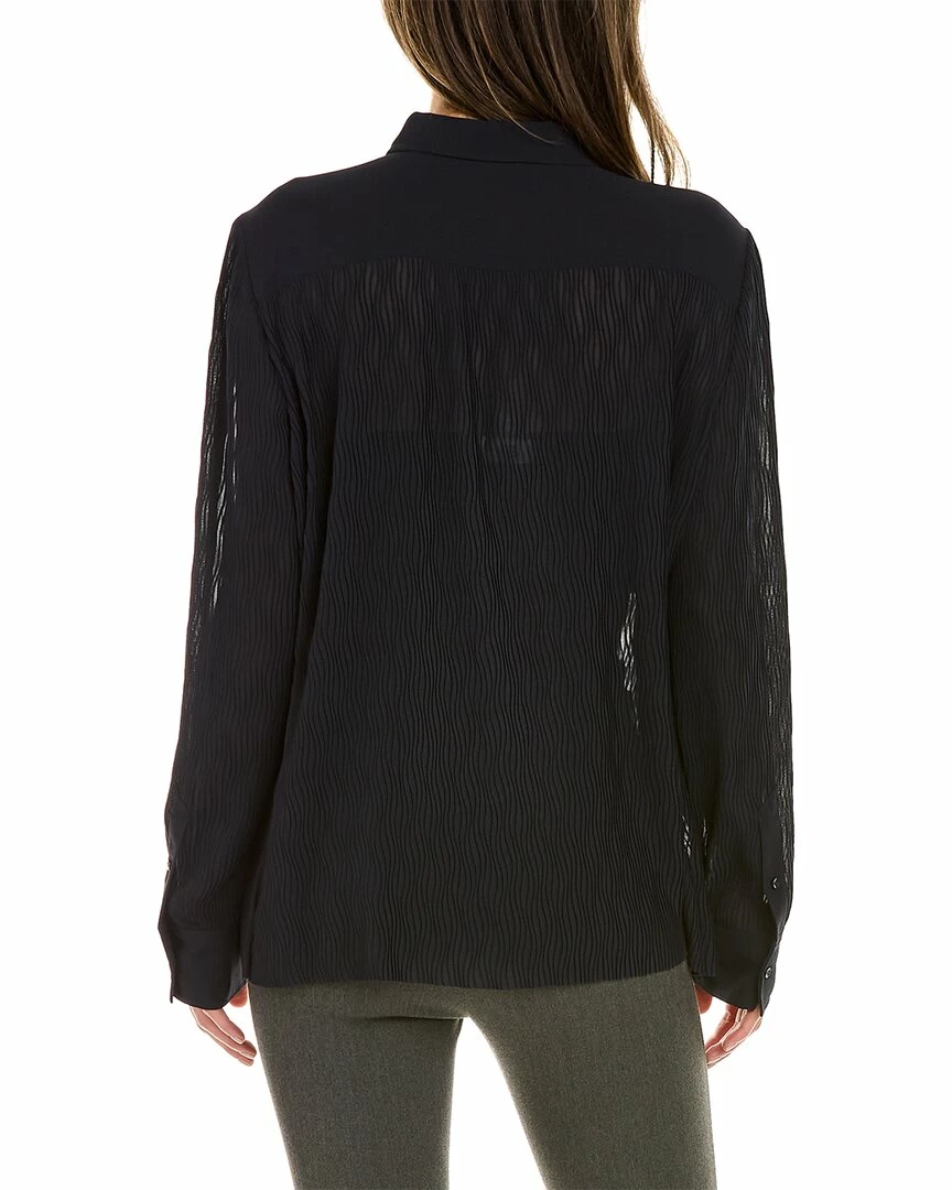 Elie Tahari Crinkle Shirt Women Tops - Image 2