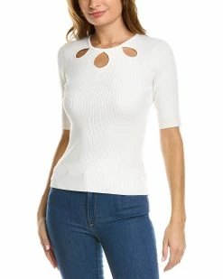 Elie Tahari Keyhole Sweater Women Sweaters & Knits