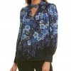 Elie Tahari Siobhan Silk Blouse Women Tops