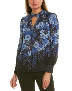 Elie Tahari Siobhan Silk Blouse Women Tops