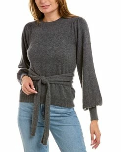 Elie Tahari Cashmere Tie Waist Sweater Women Sweaters & Knits