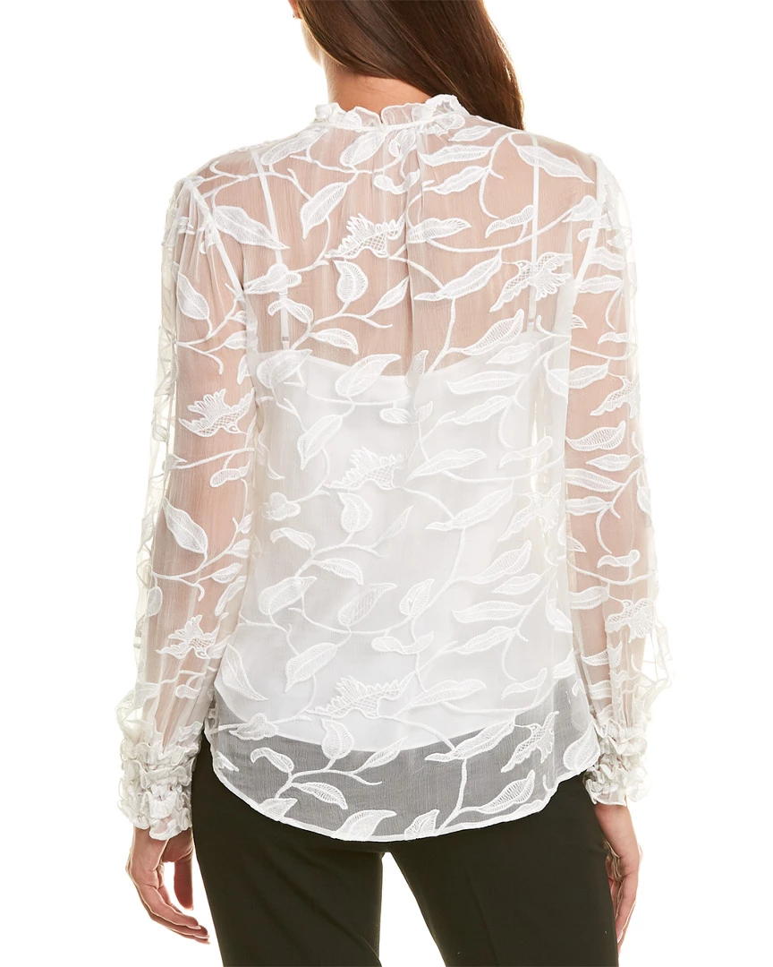 Elie Tahari Zeina Silk Top Women Tops - Image 2