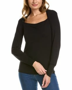 Elie Tahari Blouson Sleeve Top Women Tops
