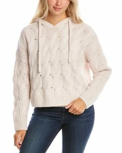 Elie Tahari Cashmere Hooded Sweater Women Sweaters & Knits