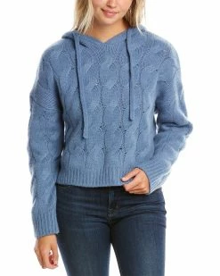 Elie Tahari Cashmere Hooded Sweater Women Sweaters & Knits