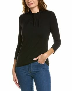 Elie Tahari Twist Neck Top Women Tops