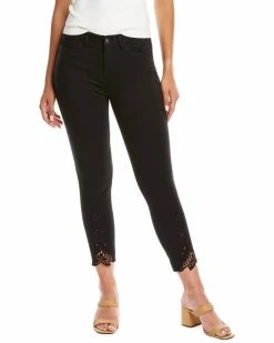 Elie Tahari Embroidered High-Rise Jean Women Pants