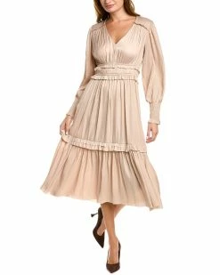 Elie Tahari A-Line Midi Dress Women Dresses