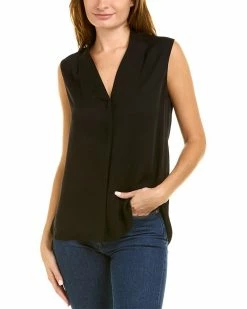 Elie Tahari Ginny Silk Shirt Women Tops