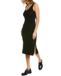 Elie Tahari Deep Scoop Wool Maxi Dress Women Dresses