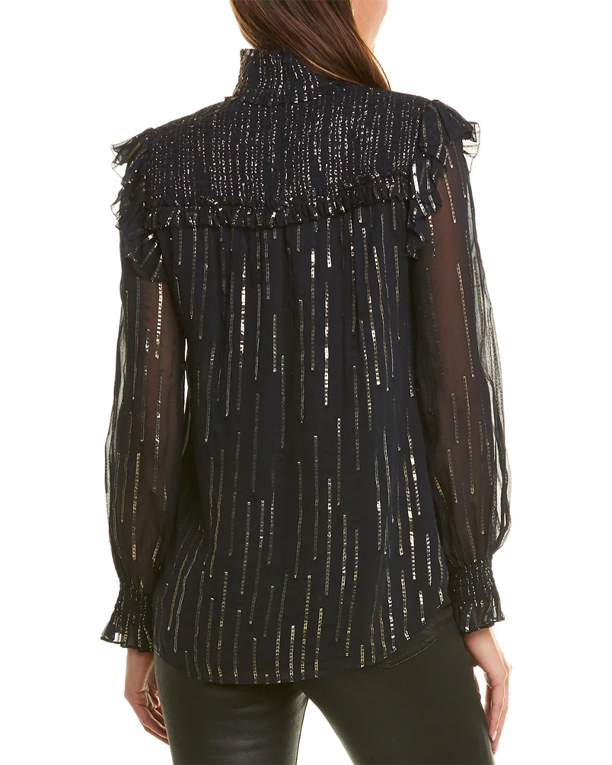 Elie Tahari Zariah Silk-Blend Blouse Women Tops - Image 2