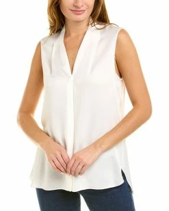 Elie Tahari Ginny Silk Shirt Women Tops