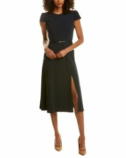 Elie Tahari Miciela Midi Dress Women Dresses