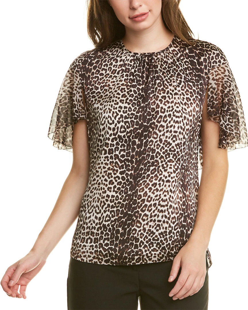 Elie Tahari Evangeline Silk Blouse Women Tops