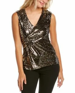 Elie Tahari Drape Top Women Tops