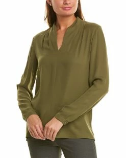 Elie Tahari Judith Silk Shirt Women Tops